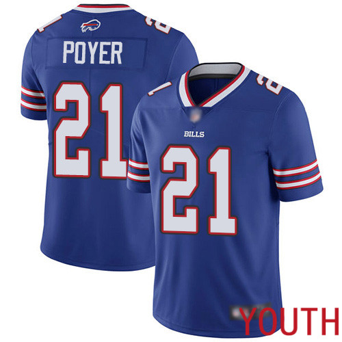 Youth Buffalo Bills #21 Jordan Poyer Royal Blue Team Color Vapor Untouchable Limited Player NFL Jersey